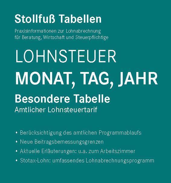 Tabelle, Lohnsteuer 2023 Monat, Tag, Jahr