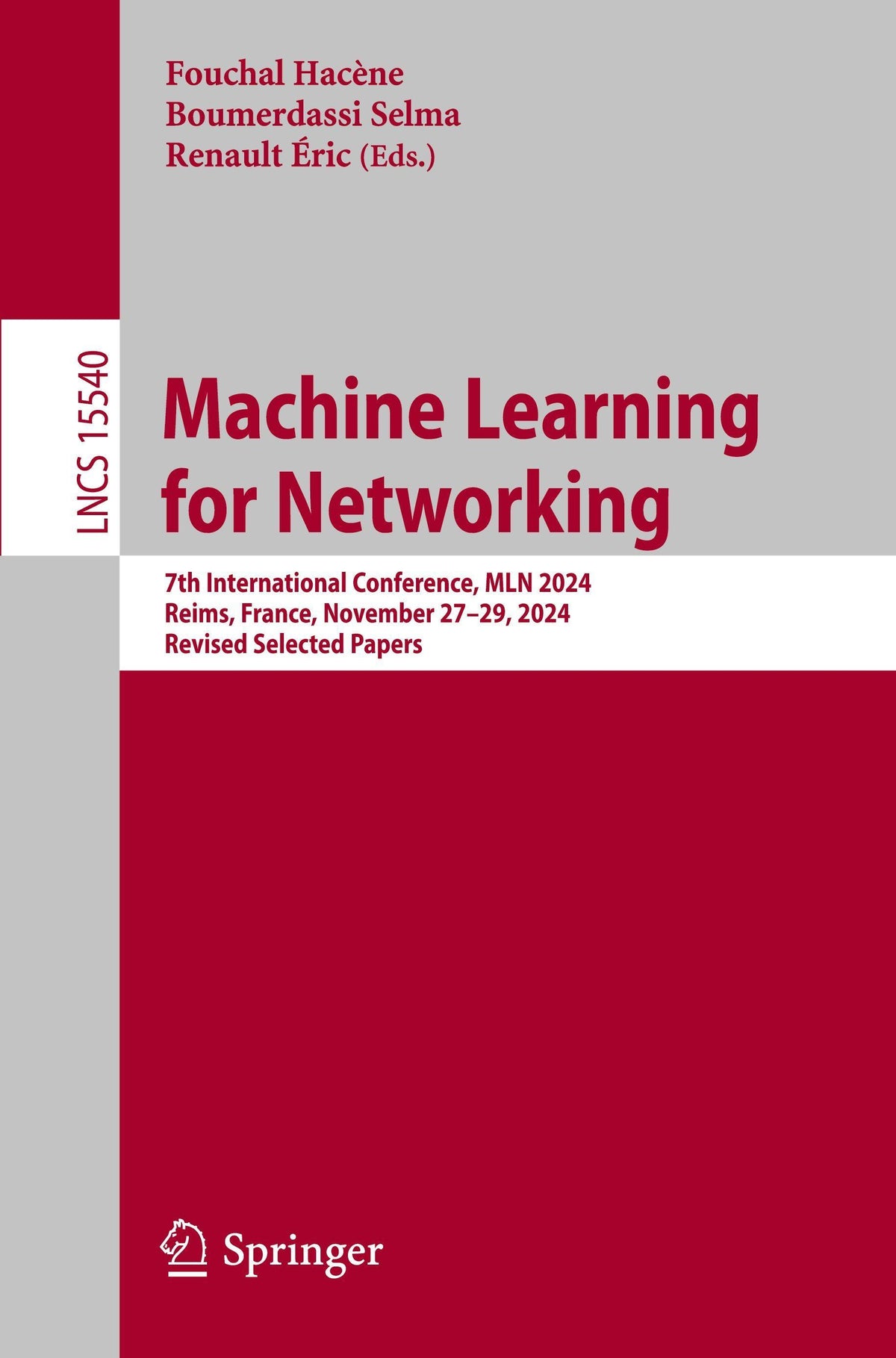 Buchcover: Machine Learning for Networking