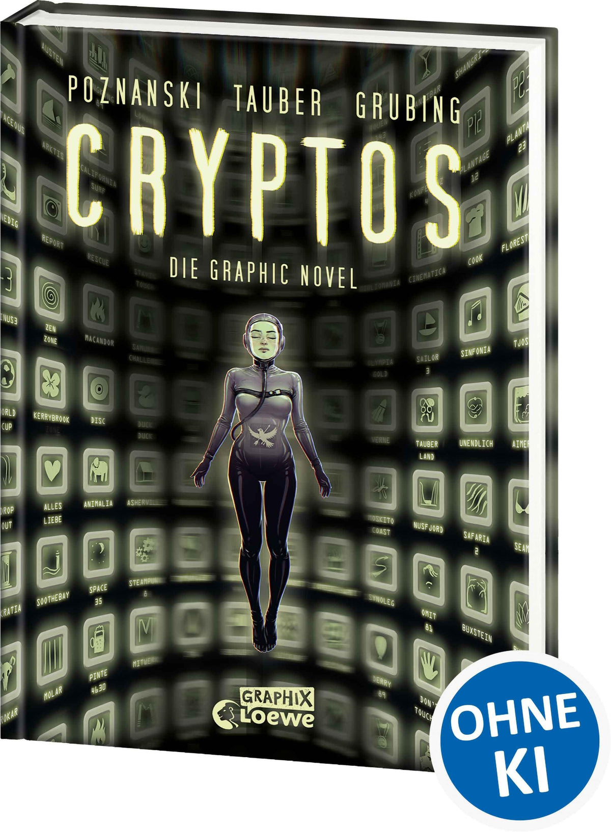 Cryptos - Die Graphic Novel: Die erste Graphic Novel nach einem Poznanski-Thriller - Hochaktuell und genial adaptiert: jede Welt hat ihren eigenen Zeichenstil! - Nicht nur für Matrix-Fans
