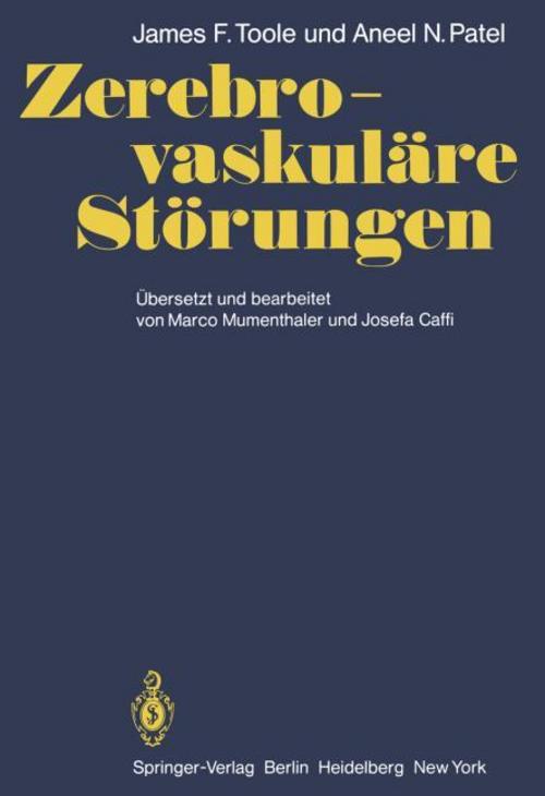 Buchcover: Zerebro-vaskuläre Störungen