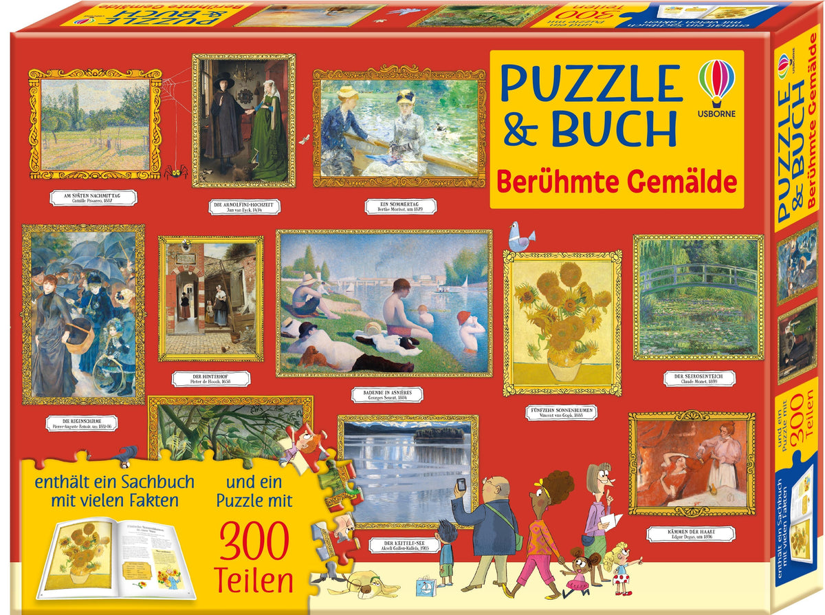 Buchcover: Puzzle & Buch: Berühmte Gemälde