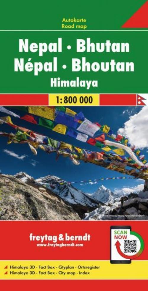Nepal - Bhutan, Autokarte 1:800.000  LZ bis 2023