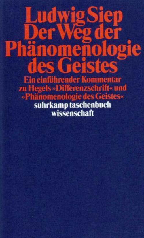 Buchcover: Der Weg der ' Phänomenologie des Geistes'