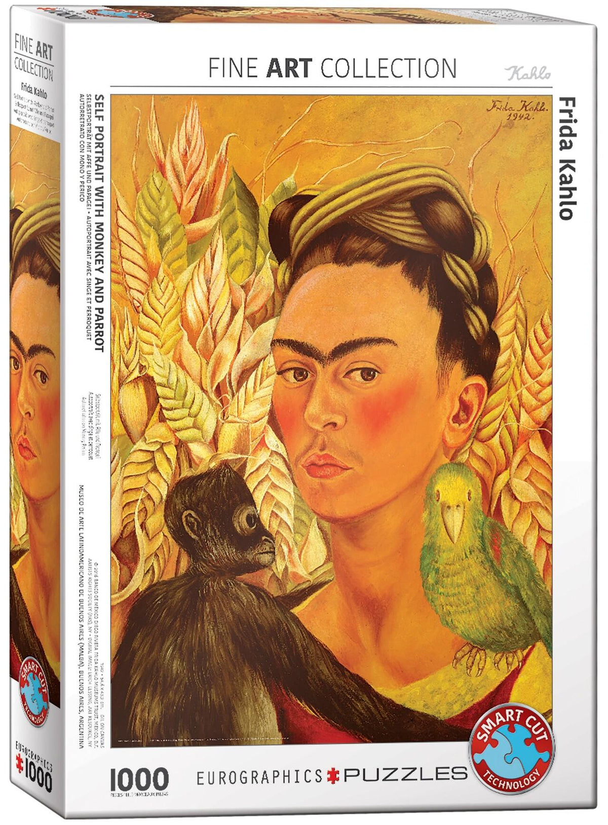 Buchcover: Kahlo - Autoportrait mit Affe und Papagei