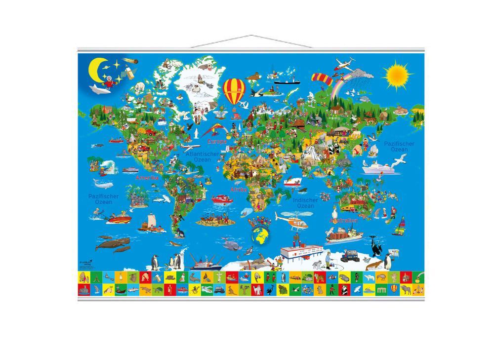 Deine bunte Erde, Erlebniskarte mit Metallbeleistung