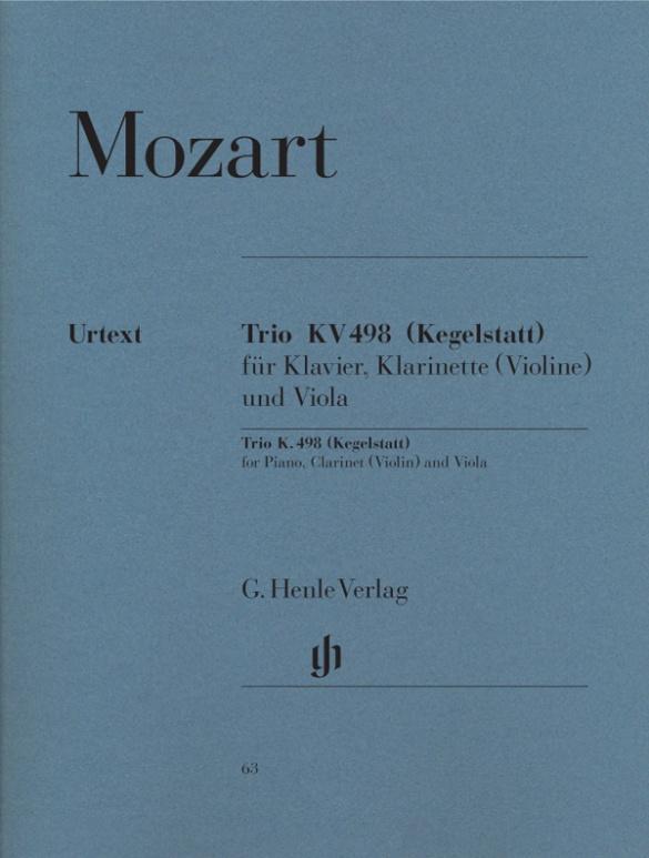 Mozart, Wolfgang Amadeus - Trio E flat major K. 498 (Kegelstatt)