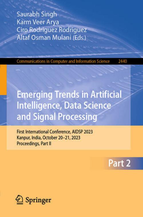 Buchcover: Emerging Trends in Artificial Intelligence, Data Science and Signal Processing