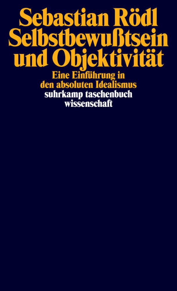 Buchcover: Selbstbewußtsein und Objektivität