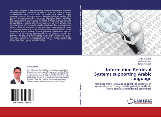 Buchcover: Information Retrieval Systems supporting Arabic language