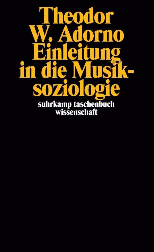 Buchcover: Einleitung in die Musiksoziologie
