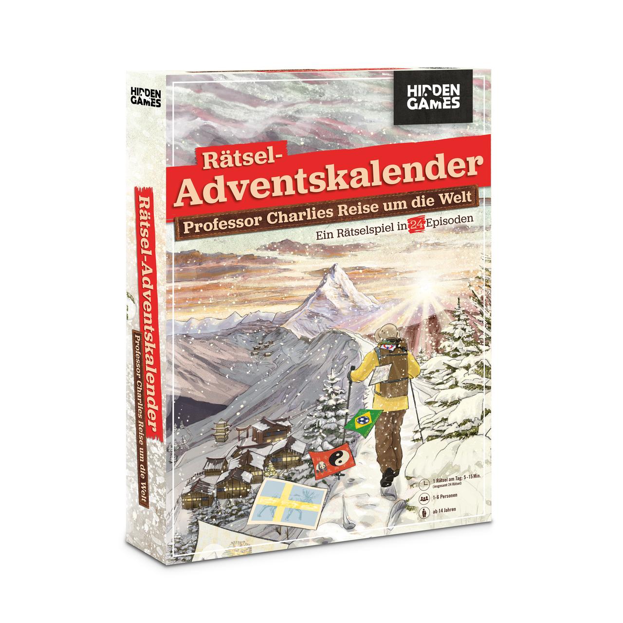Rätsel-Adventskalender:: Hidden Games - Professor Charlies Reise um die Welt