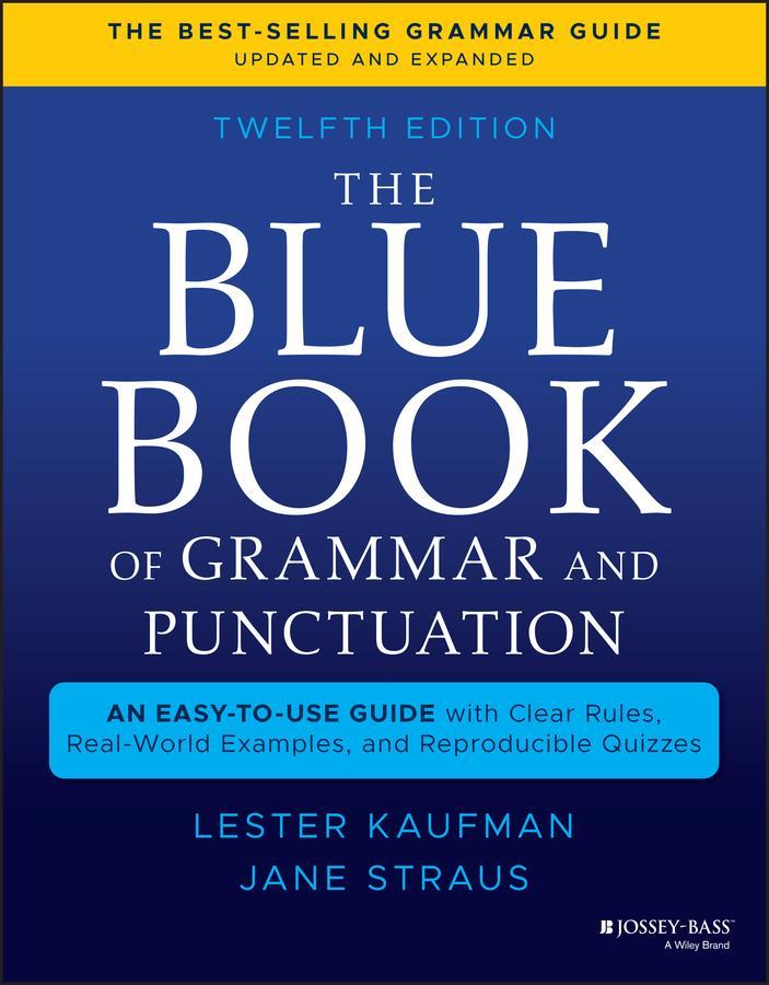 Buchcover: The Blue Book of Grammar and Punctuation
