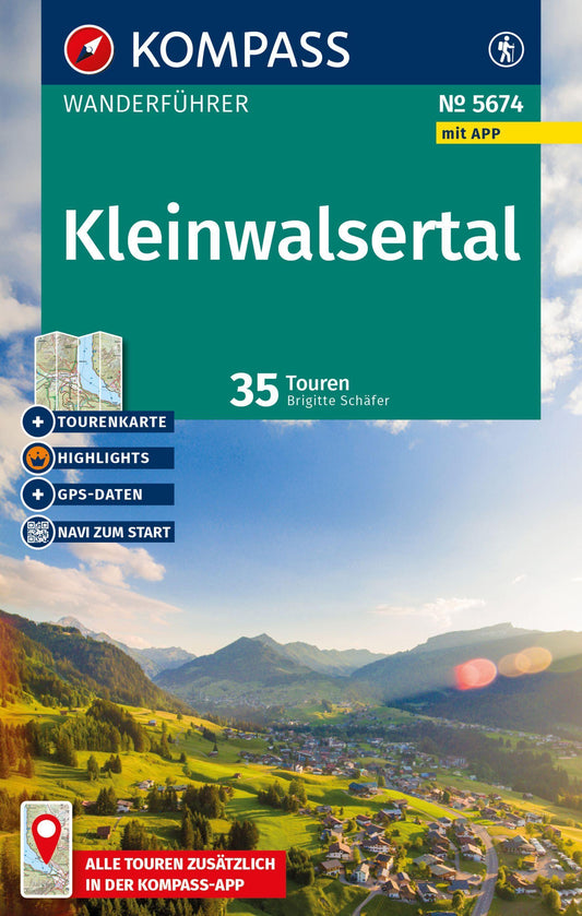 KOMPASS Wanderführer Kleinwalsertal, 35 Touren mit Extra-Tourenkarte