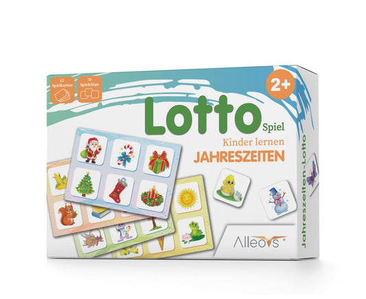 Lotto-Spiel Kinder lernen Jahreszeiten