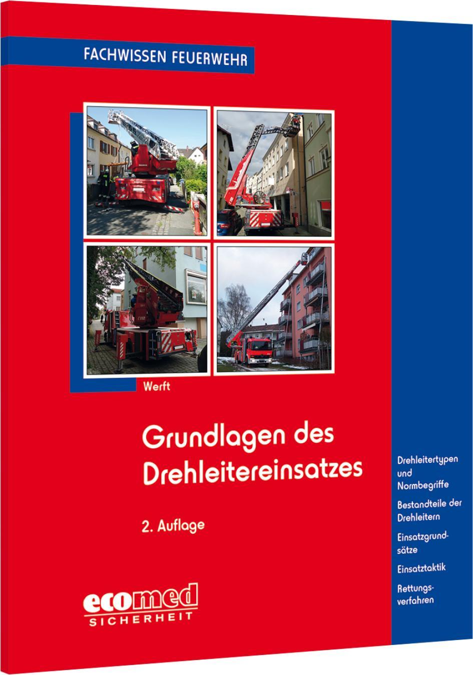 Buchcover: Grundlagen des Drehleitereinsatzes