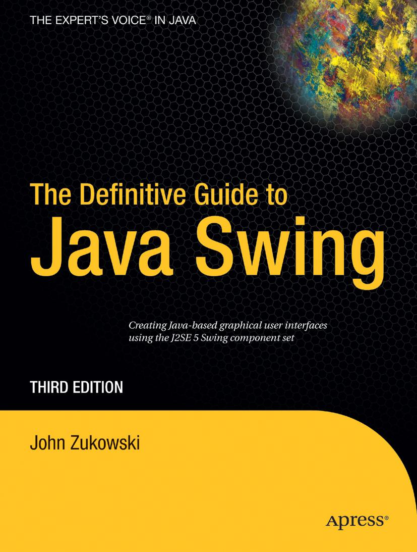 Buchcover: The Definitive Guide to Java Swing
