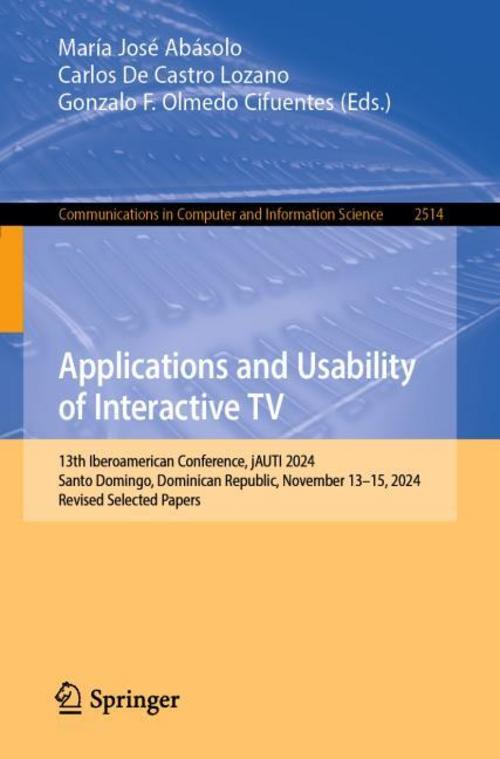Buchcover: Applications and Usability of Interactive TV