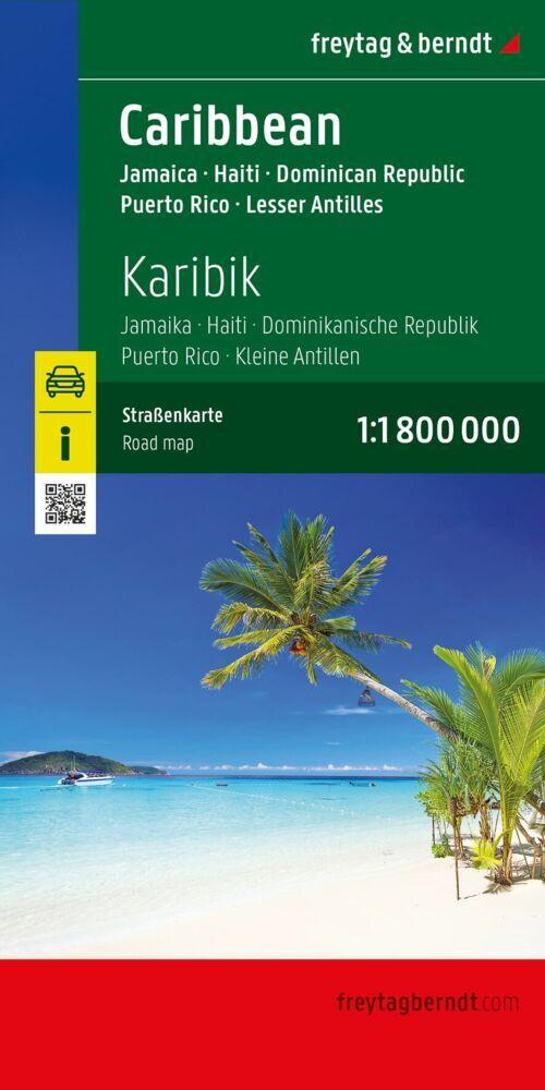 freytag & berndt Straßenkarte Karibik, Jamaika - Haiti - Dominikanische Republik - Puerto Rico 1:1,8 Mio.
