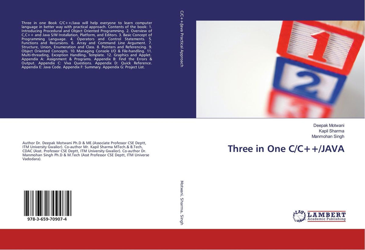 Buchcover: Three in One C/C++/JAVA
