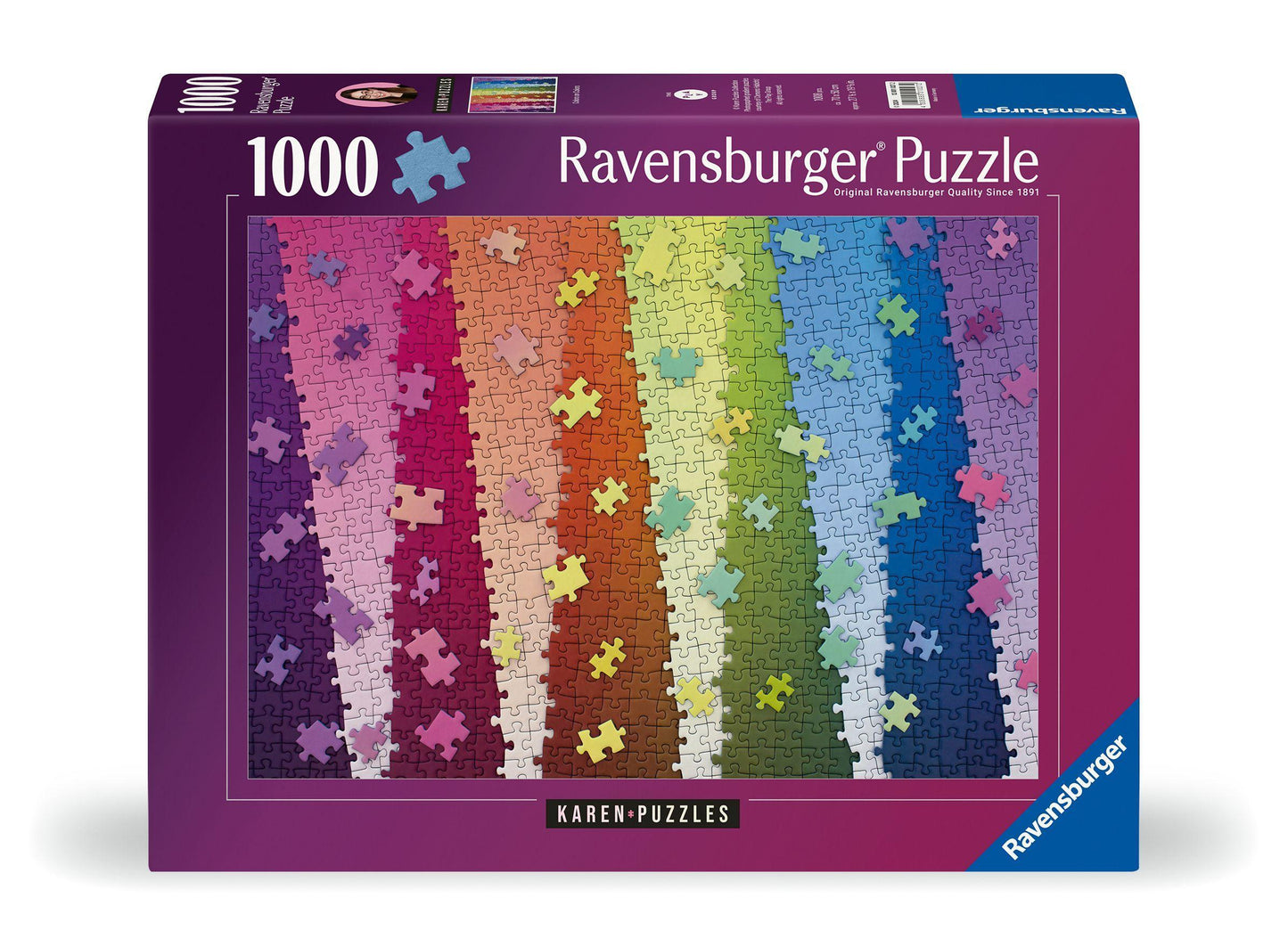 Kunterbunte Puzzleteile
