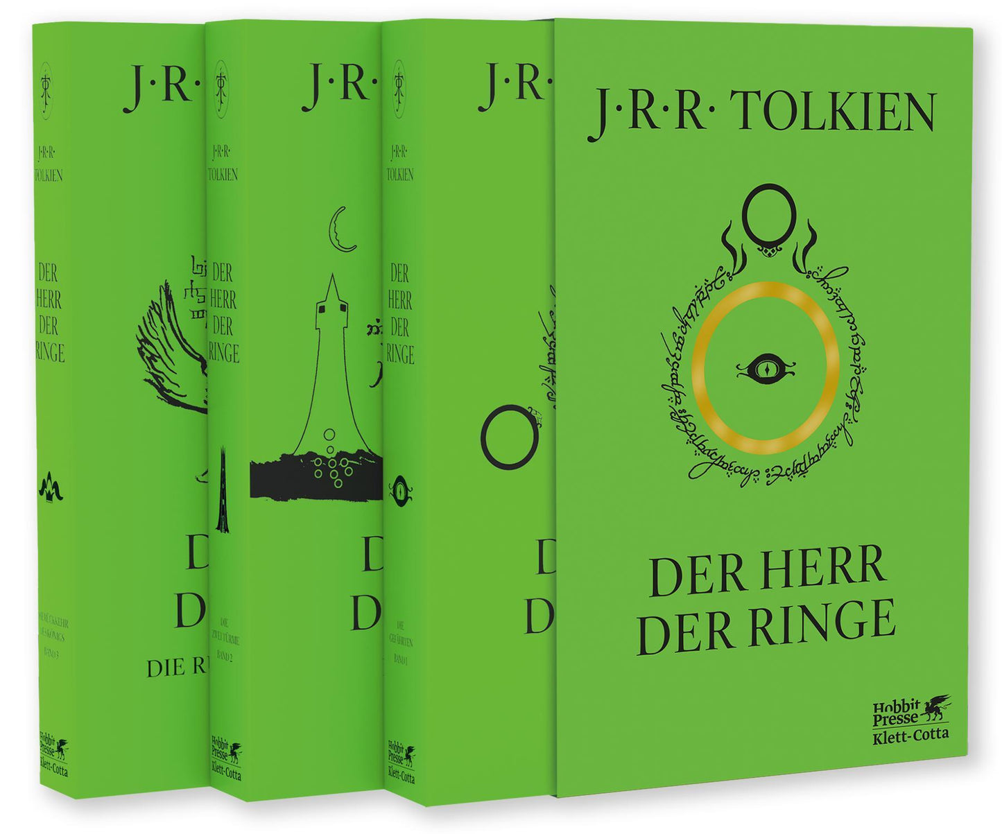 Der Herr der Ringe: In der überarbeiteten Übersetzung von Wolfgang Krege | Alle drei Bände im grasgrünen Schuber mit Goldprägung (Der Herr der Ringe. Ausgabe in neuer Übersetzung und Rechtschreibung)