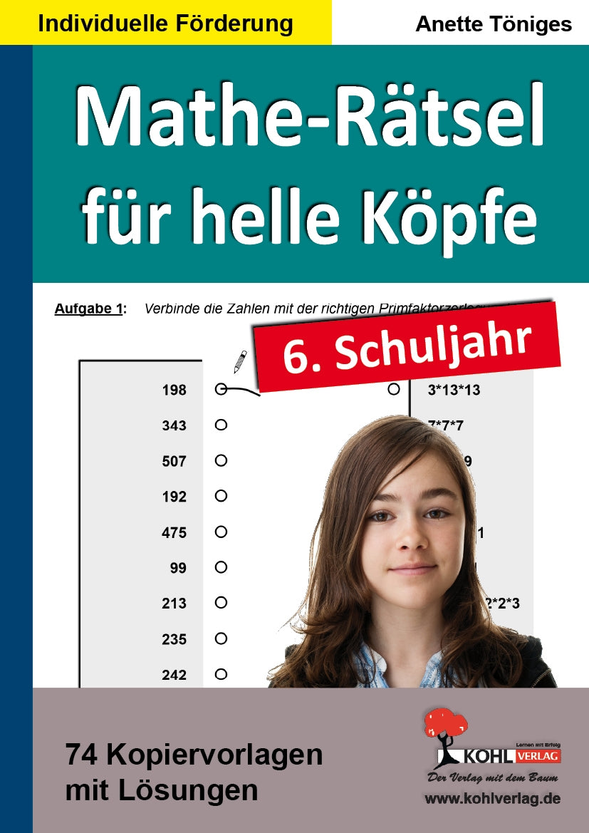 Mathe-Rätsel für helle Köpfe / Klasse 6