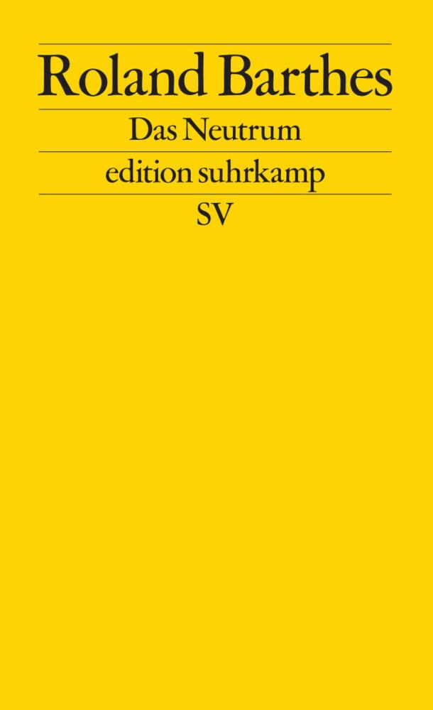 Buchcover: Das Neutrum