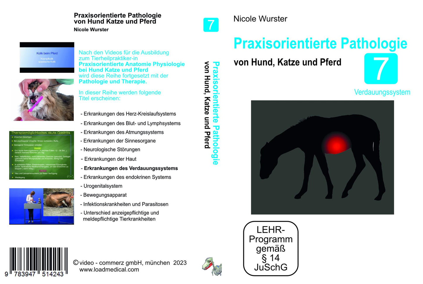 Praxisorientierte Pathologie bei Hund Katze und Pferd,DVD-Video