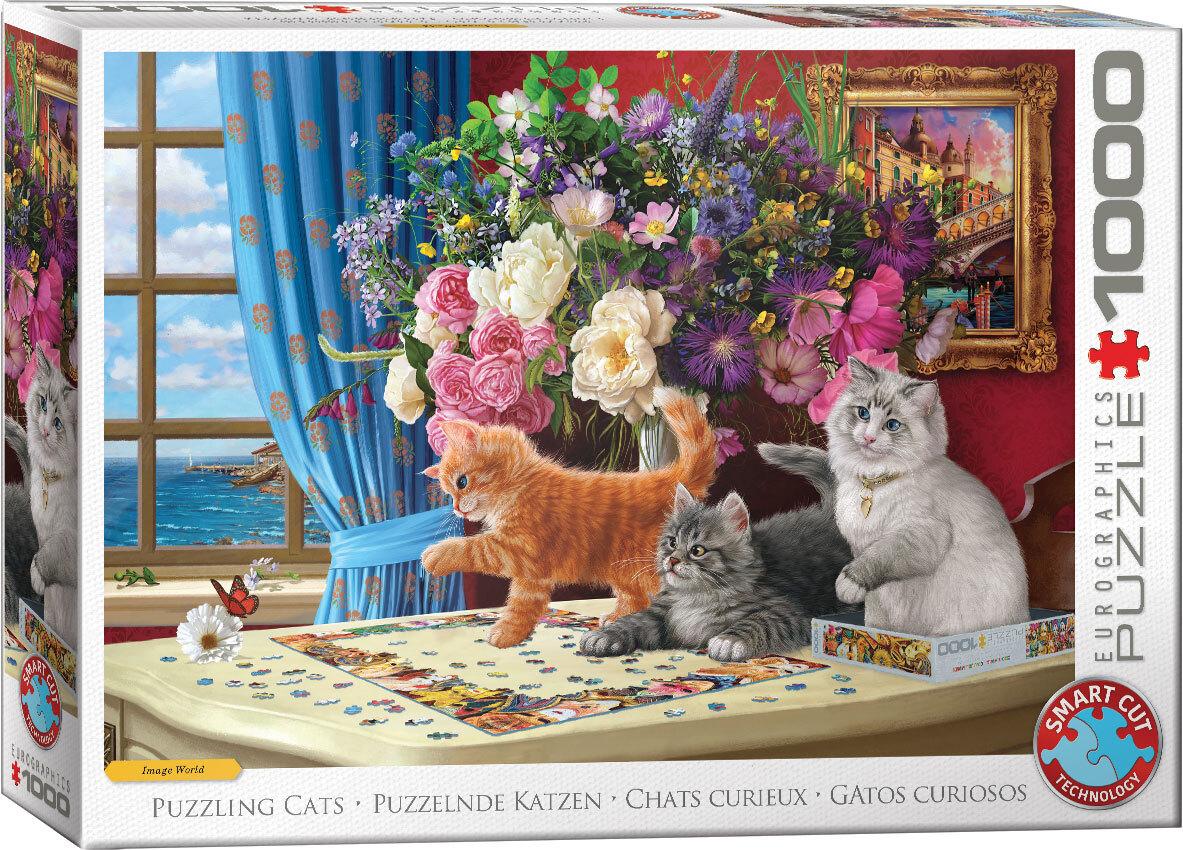 Puzzelnde Katzen