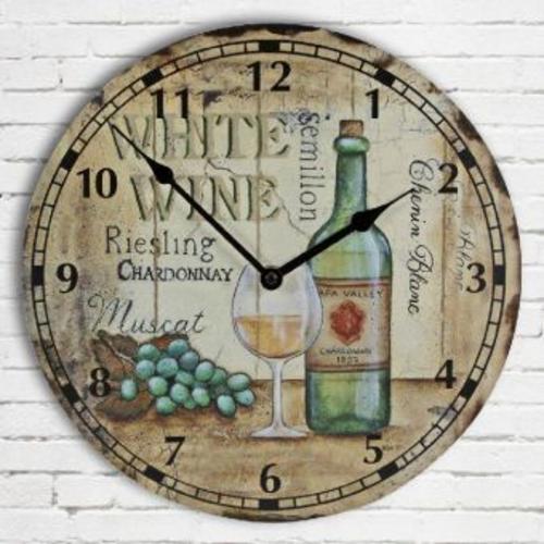 Buchcover: Wanduhr Wein