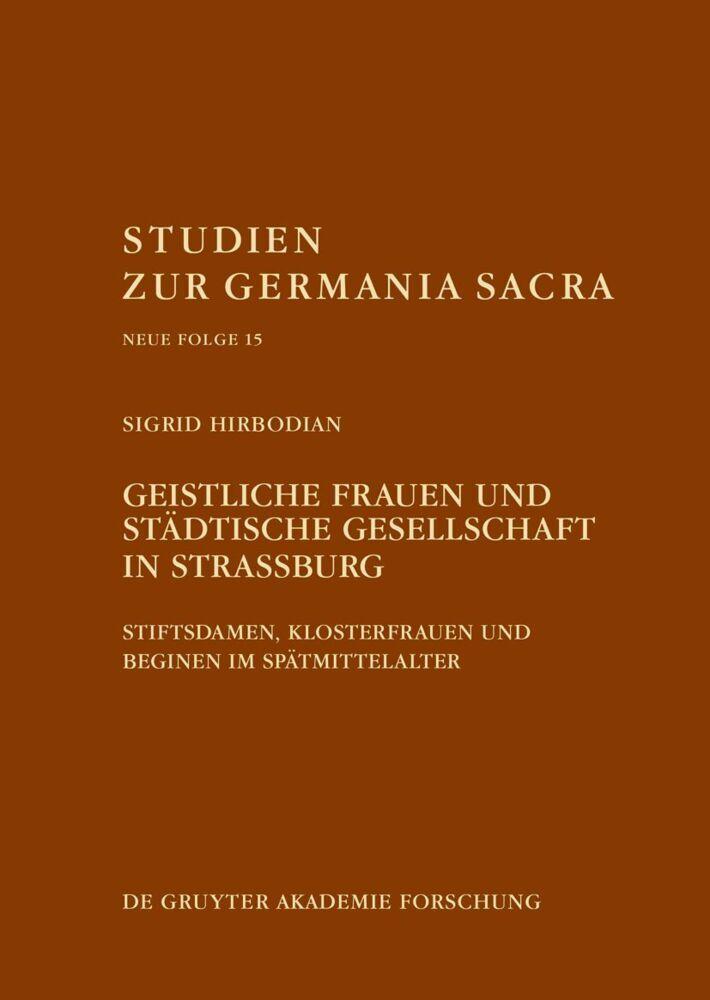 Geistliche Frauen und städtische Gesellschaft in Straßburg