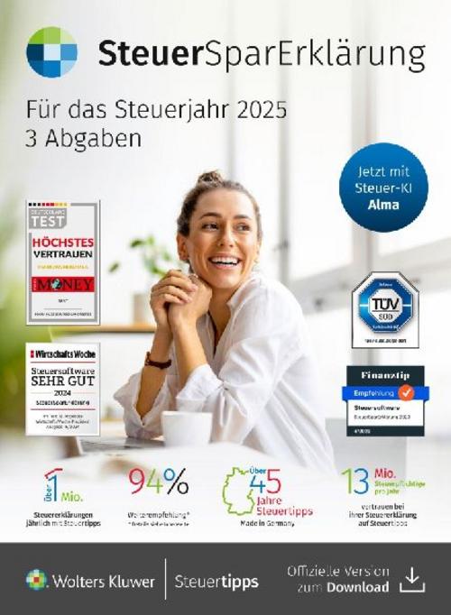 SteuerSparErklärung (Steuerjahr 2025) (Code in Box)