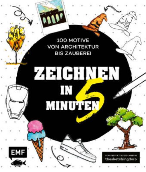Buchcover: Zeichnen in 5 Minuten - 100 Motive von Architektur bis Zauberei