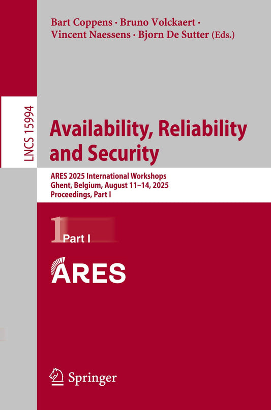 Buchcover: Availability, Reliability and Security