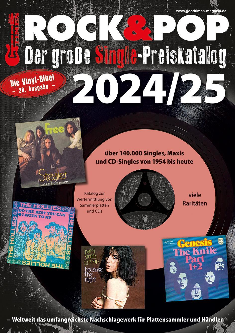 Buchcover: Der große Rock & Pop Single Preiskatalog 2024/25