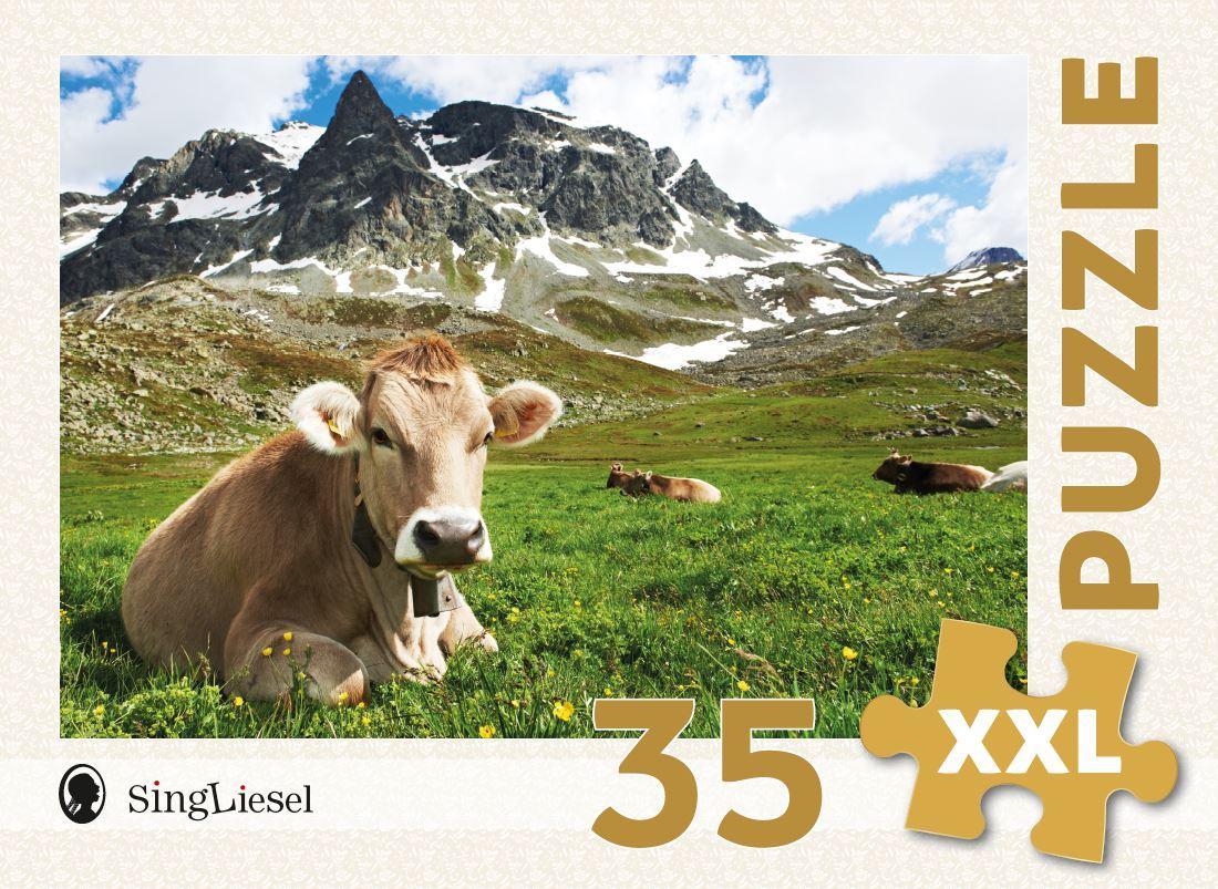 Kuh auf der Alp