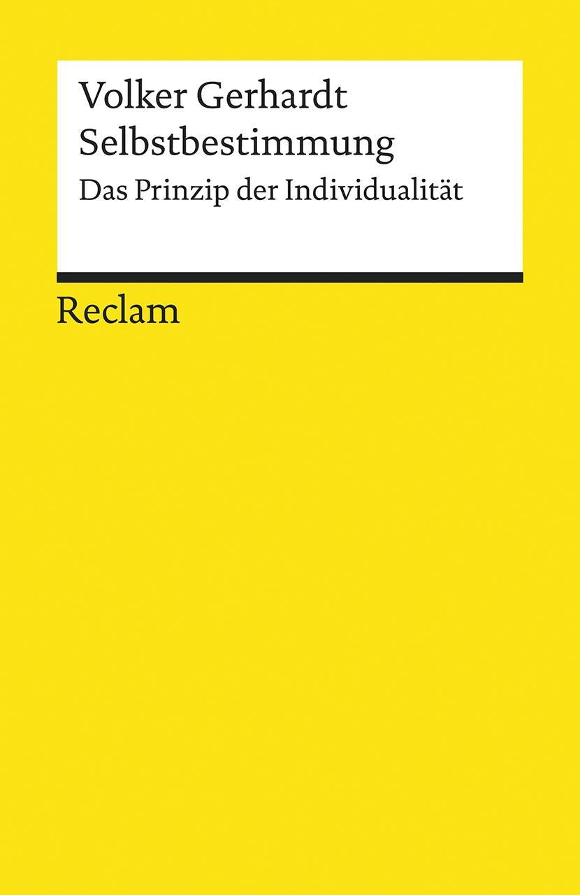 Buchcover: Selbstbestimmung. Das Prinzip der Individualität