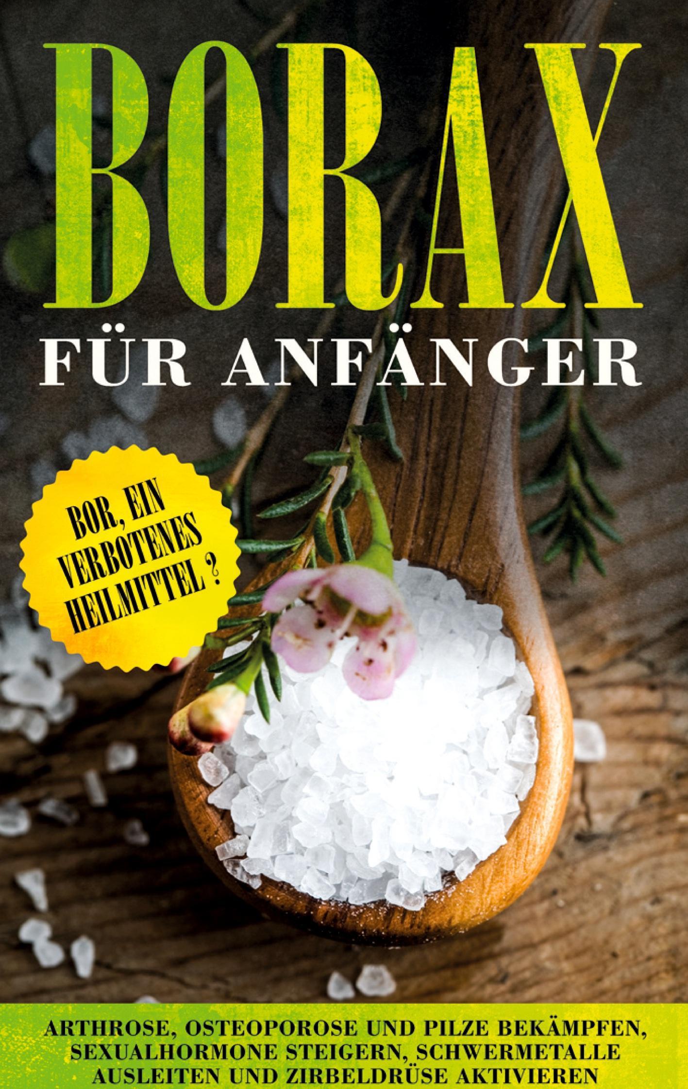 Borax für Anfänger: Bor, ein verbotenes Heilmittel? - Arthrose, Osteoporose und Pilze bekämpfen, Sexualhormone steigern, Schwermetalle ausleiten und Zirbeldrüse aktivieren