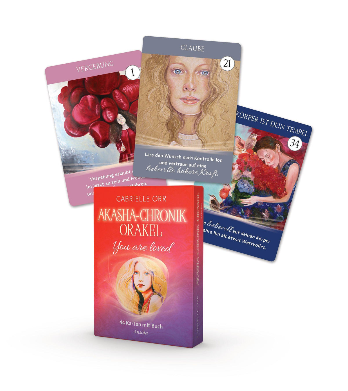 Buchcover: Akasha-Chronik-Orakel, 44 Karten mit Buch