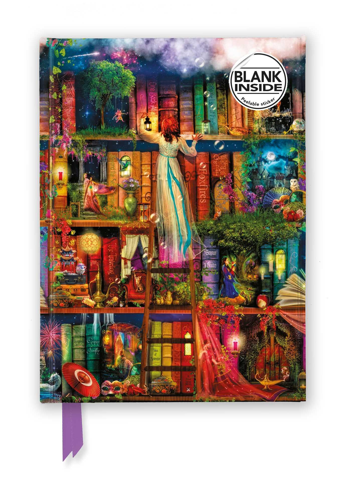 Buchcover: Aimee Stewart: Treasure Hunt Bookshelves (Foiled Blank Journal)