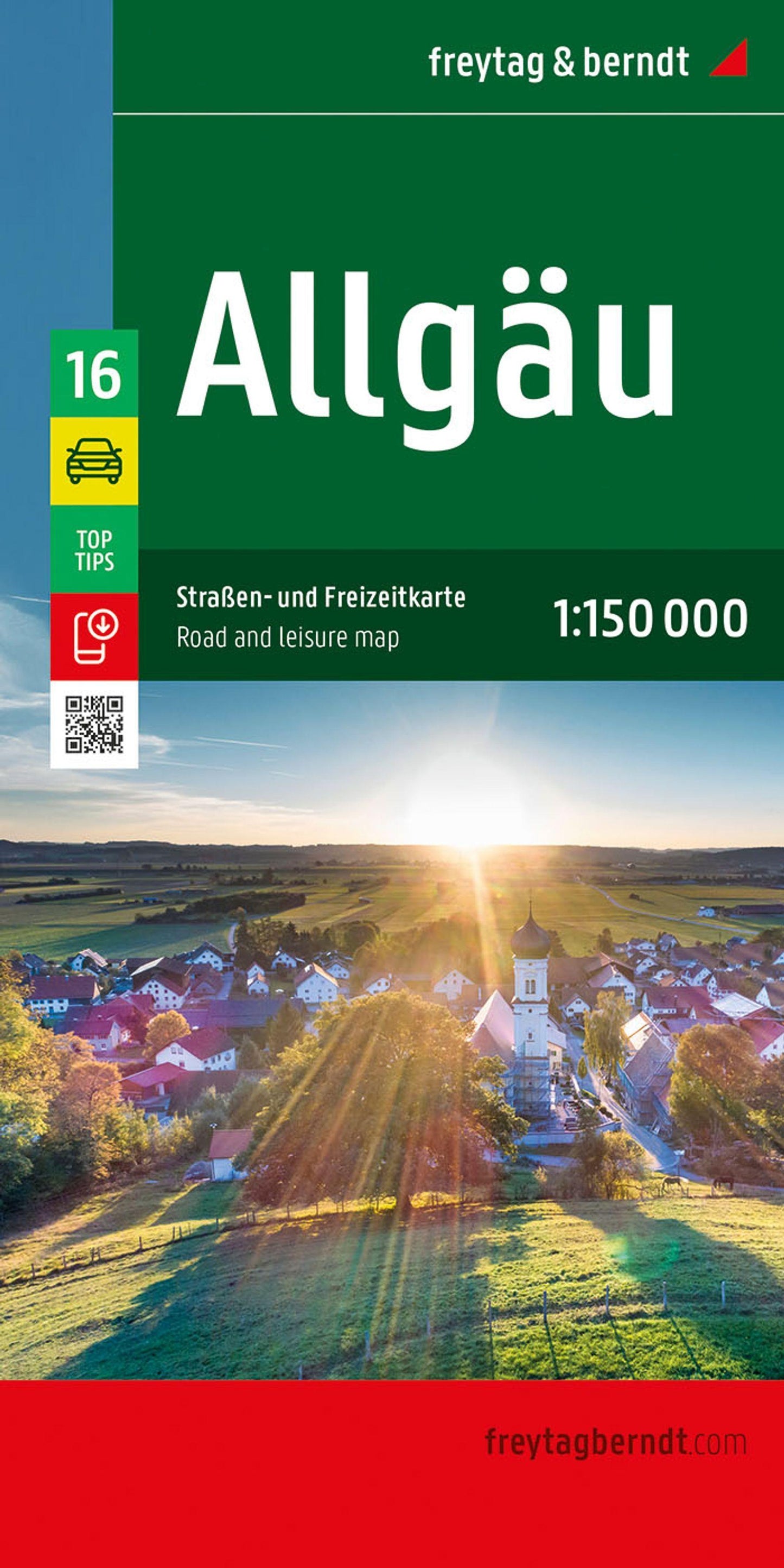 freytag & berndt Straßenkarte Allgäu 1:150.000