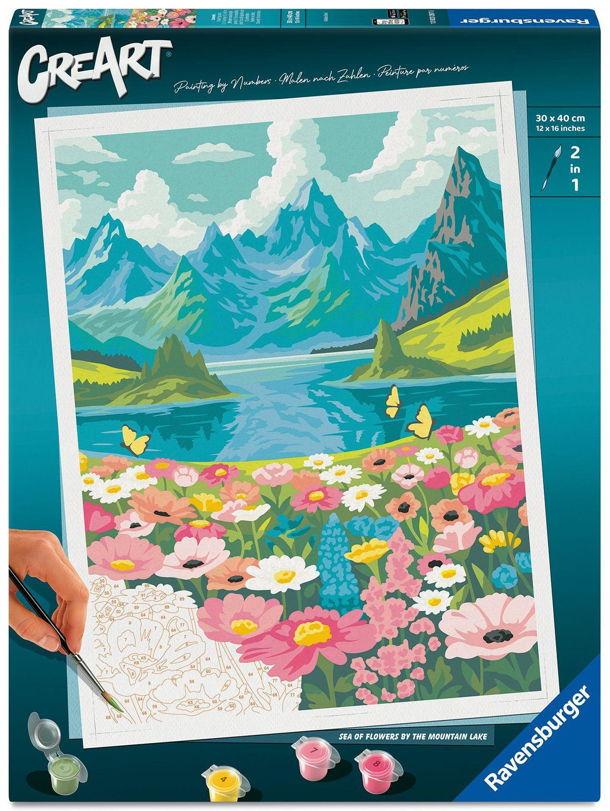 Buchcover: CreArt Adults Trend - Blumenmeer am Bergsee