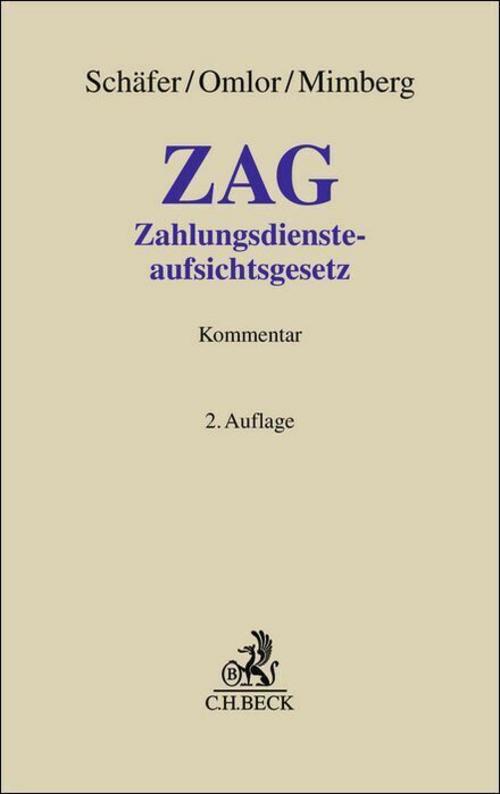 Zahlungsdiensteaufsichtsgesetz. ZAG