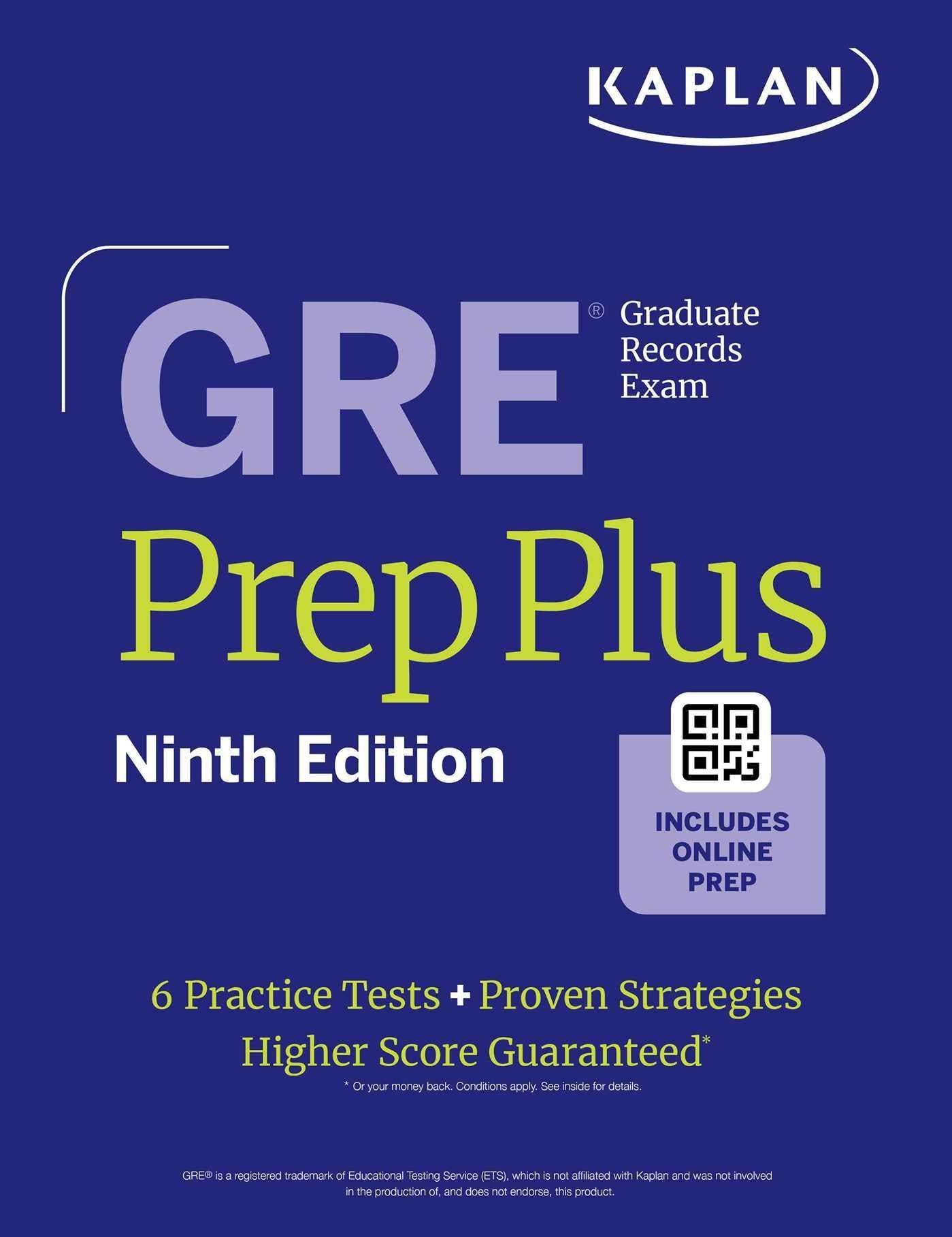 GRE Prep Plus, Ninth Edition (2026): Includes 6 Practice Tests, 1500+ Practice Questions + Online Access to a 500+ Question Bank, Video Tutorials, and Live Class Sessions