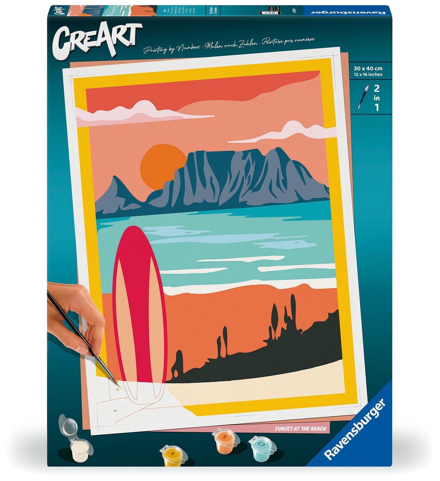 CreArt Adults Premium - Sonnenuntergang am Strand