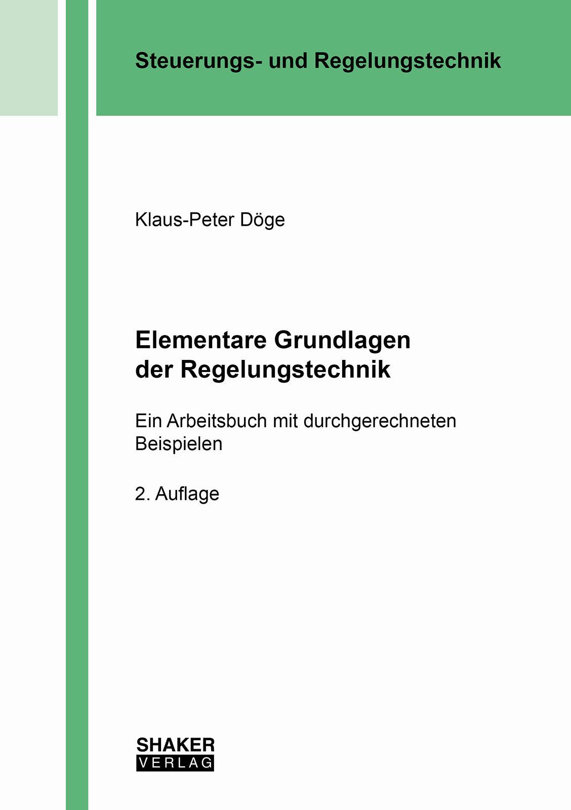 Buchcover: Elementare Grundlagen der Regelungstechnik