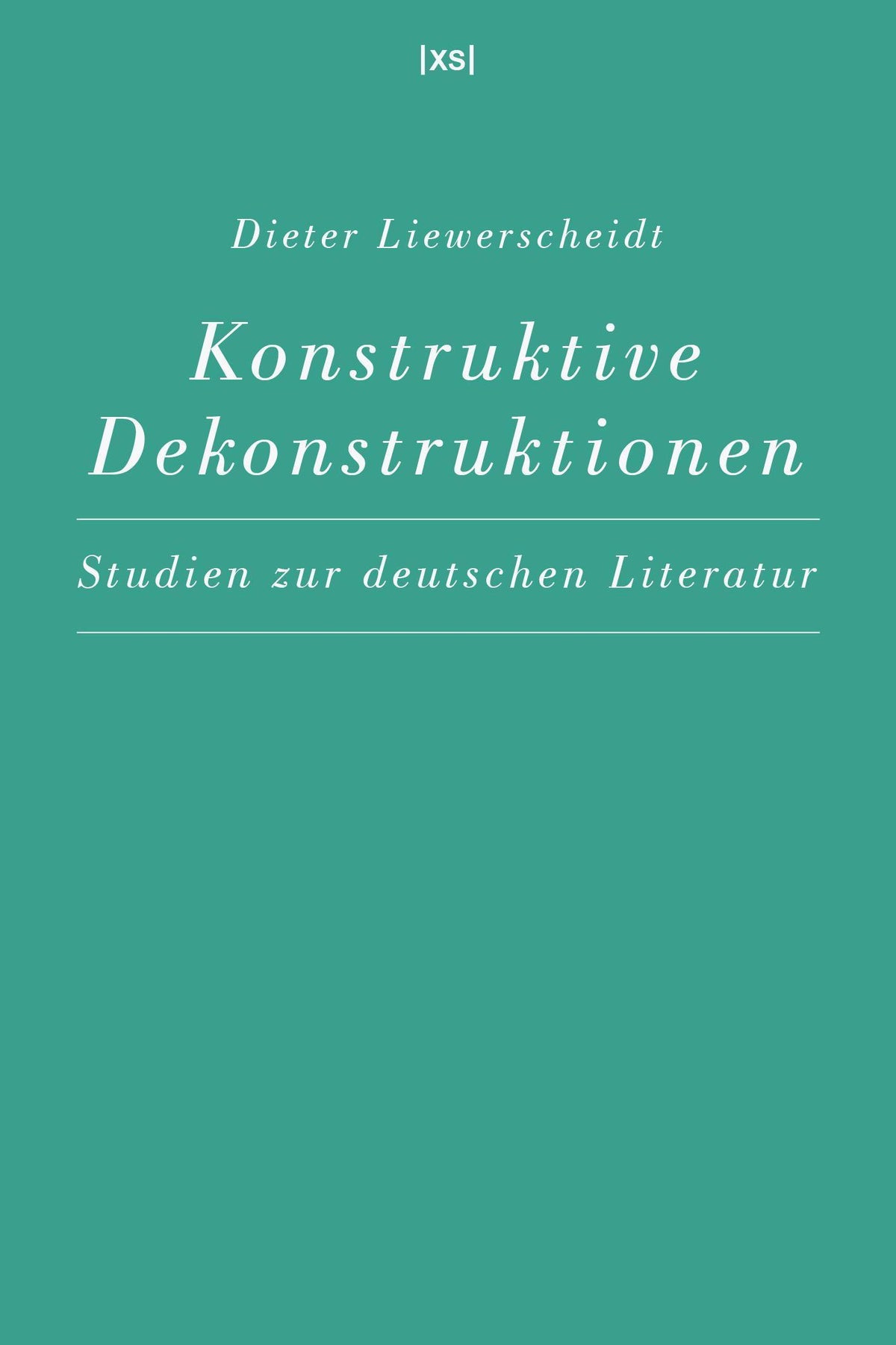 Buchcover: Konstruktive Dekonstruktionen