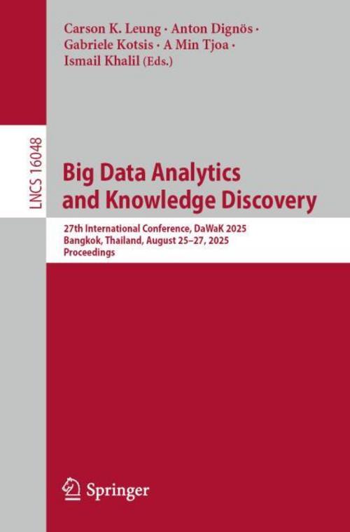 Buchcover: Big Data Analytics and Knowledge Discovery