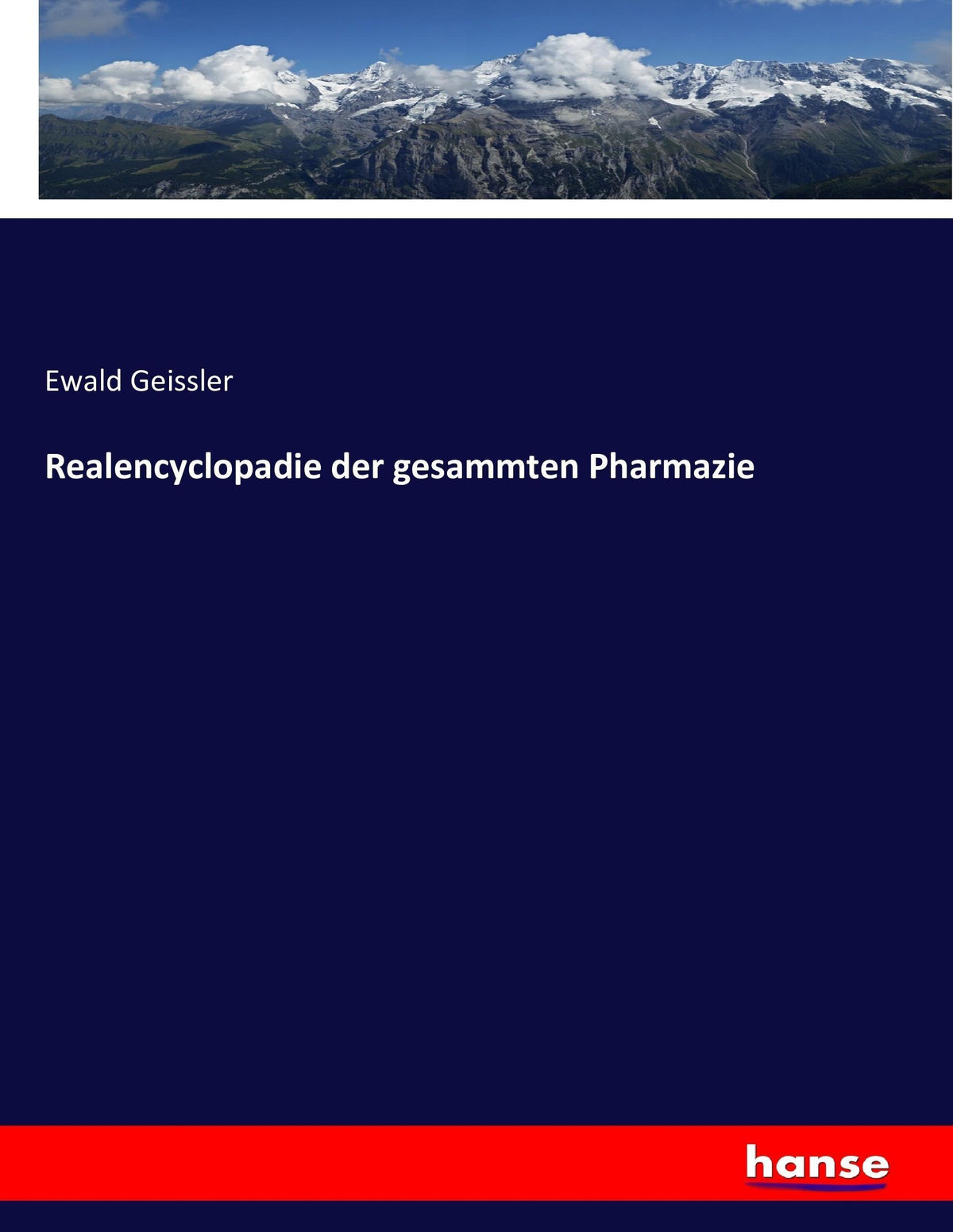 Buchcover: Realencyclopadie der gesammten Pharmazie