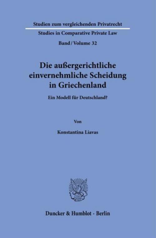 Die außergerichtliche einvernehmliche Scheidung in Griechenland